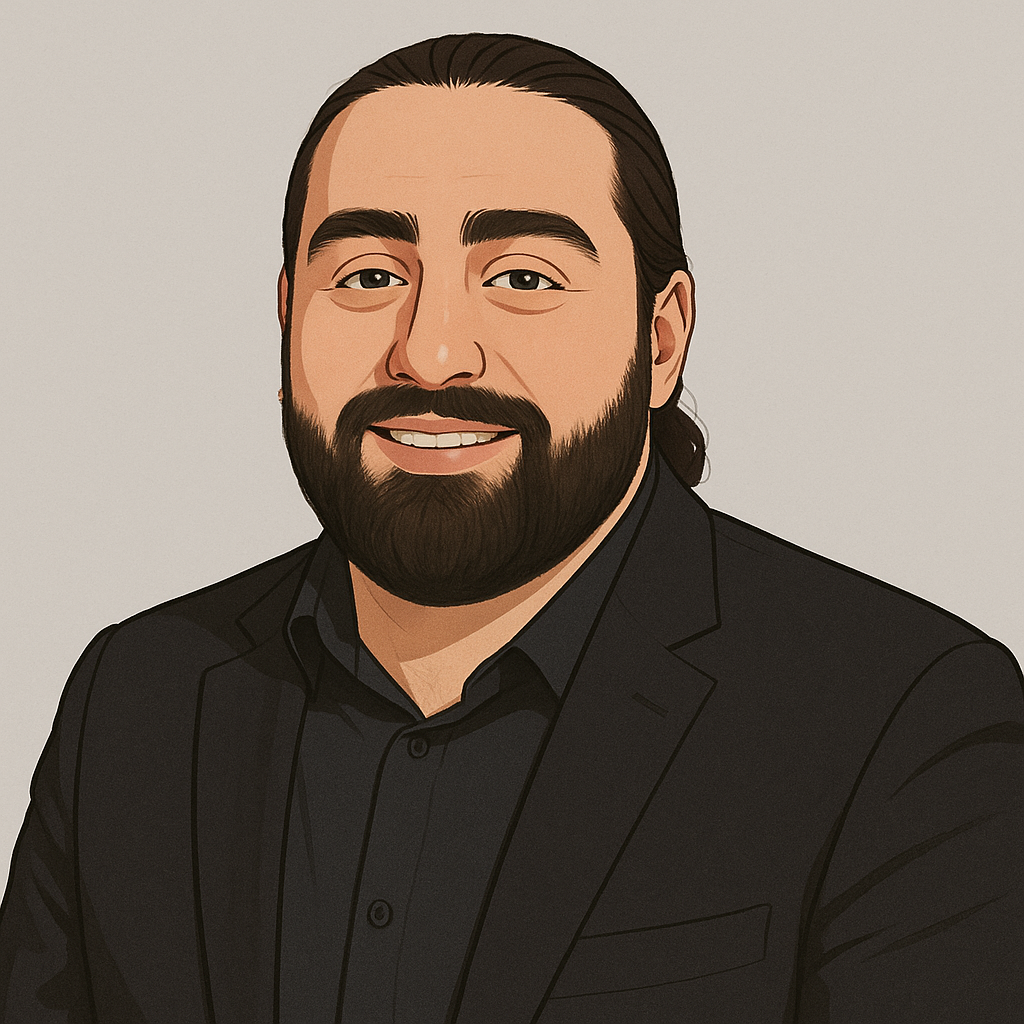 Portræt af Aman Osmani, konsulent hos YGpartner, i sort jakkesæt.